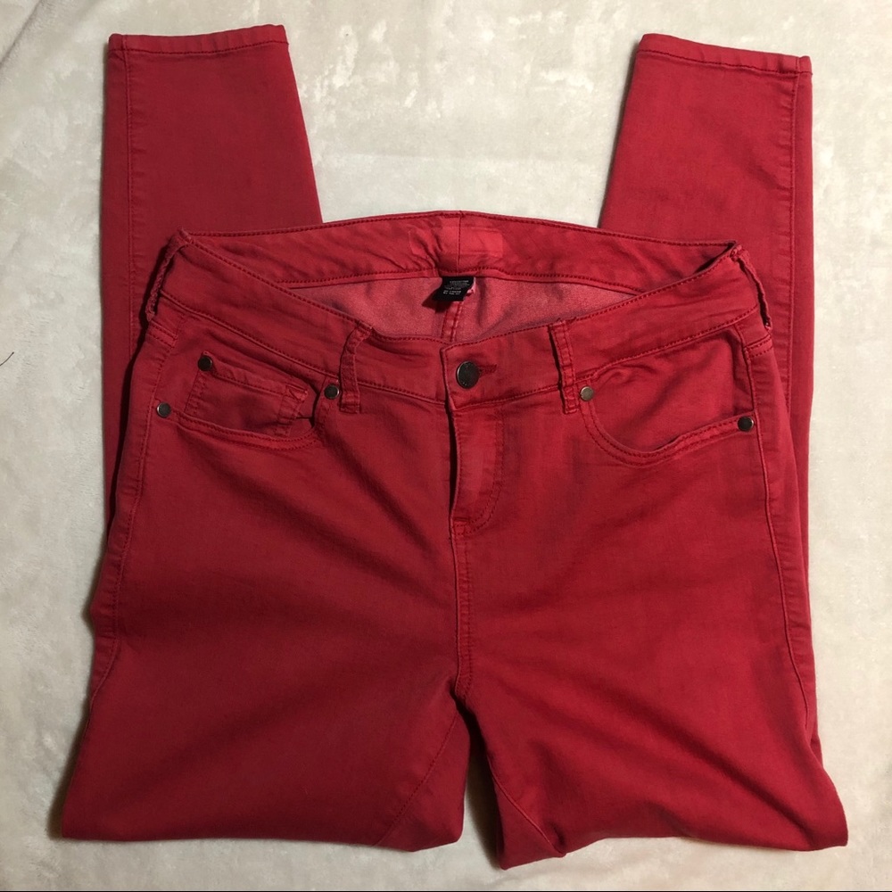 Torrid red skinny ankle stretch jeans - 14